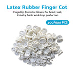 300 PCS Rubber Finger Cots Fingertip Protectors for