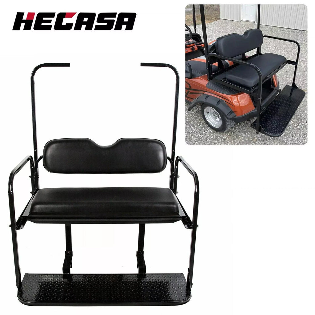Rear Flip Seat Kit for EZGO TXT Golf Cart (Year Range Not Specified)