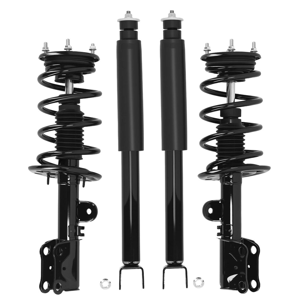 Set of 2 Rear Front Struts w/Coil Spring for Ford Taurus (2013–2019)