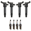 Set of 4 Ignition Coils & Iridium TT Spark Plugs for Hyundai Kia (2010–2020)