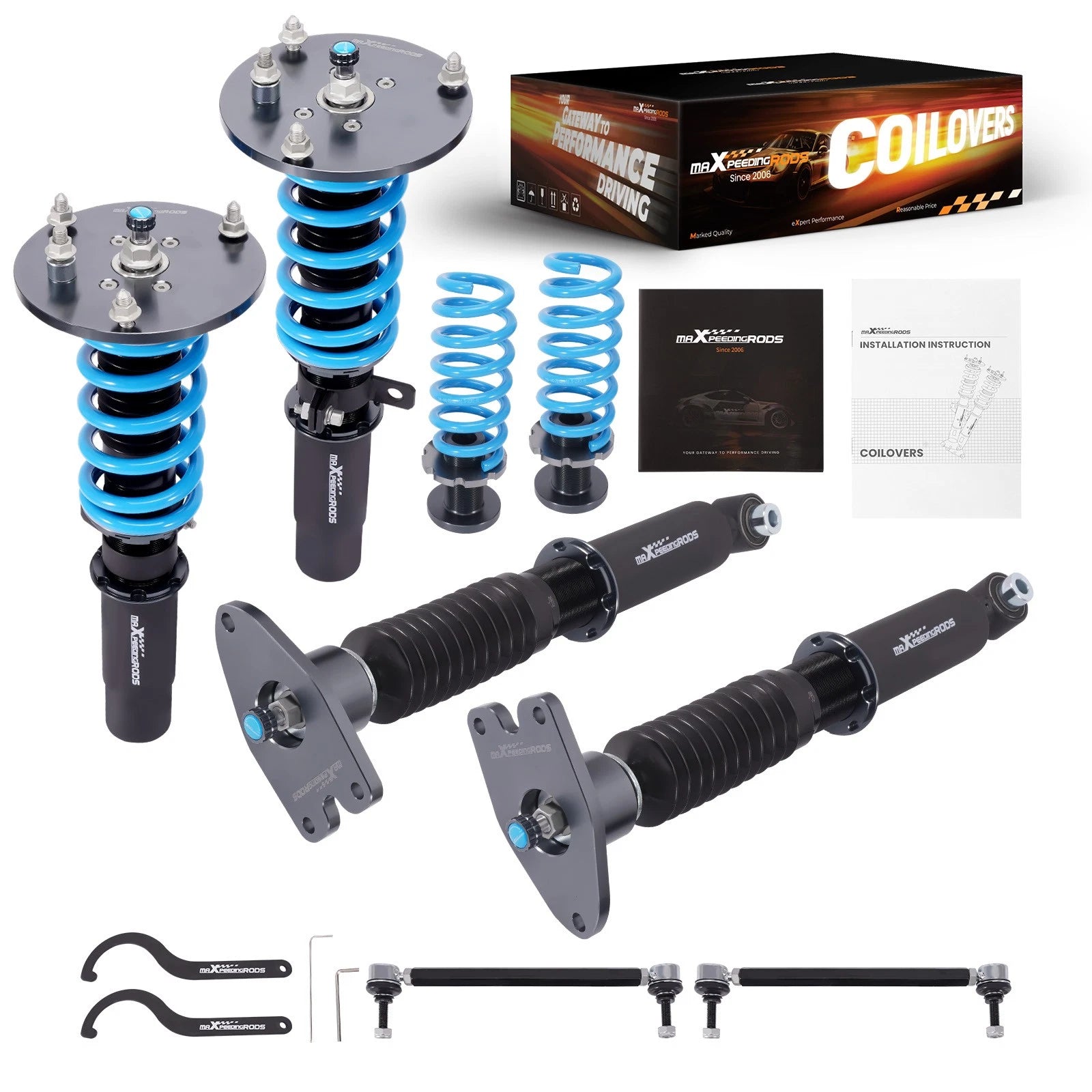 24 Way Adjustable Coilovers Kit for BMW F30 3 Series RWD (2011–2019)