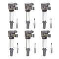 Set of 6 Ignition Coils & NGK Platinum Spark Plugs for Acadia CTS Traverse (2007–2019)
