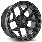 22" Gloss Black Wheel w/Brushed Face for 2001-07 Toyota Sequoia - RVO4344