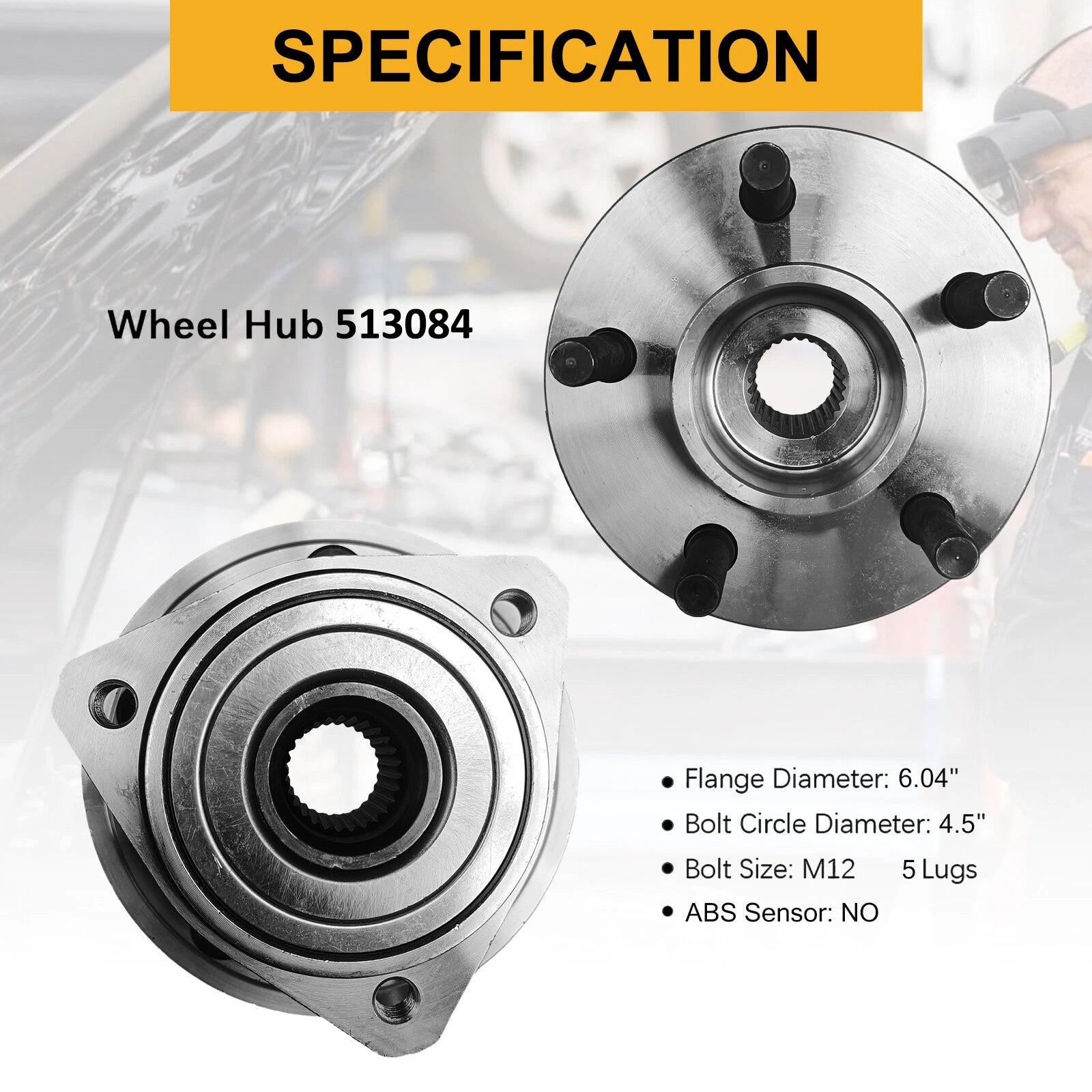 2X Front Wheel Bearings and Hubs Assembly for Jeep Comanche (1990–1992)