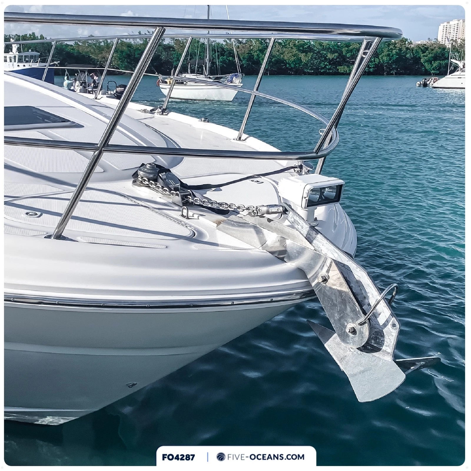 Windlass Anchor Rode 1/2"x200' Nylon Rope & 1/4"x15' Galvanized Chain