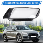1 Pc Headlight Lens Cover for Audi Q5 (2013–2017) Black