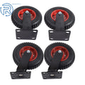 Set of 4 Caster Wheels 8 Inch (2 Swivel & 2 Fixed)