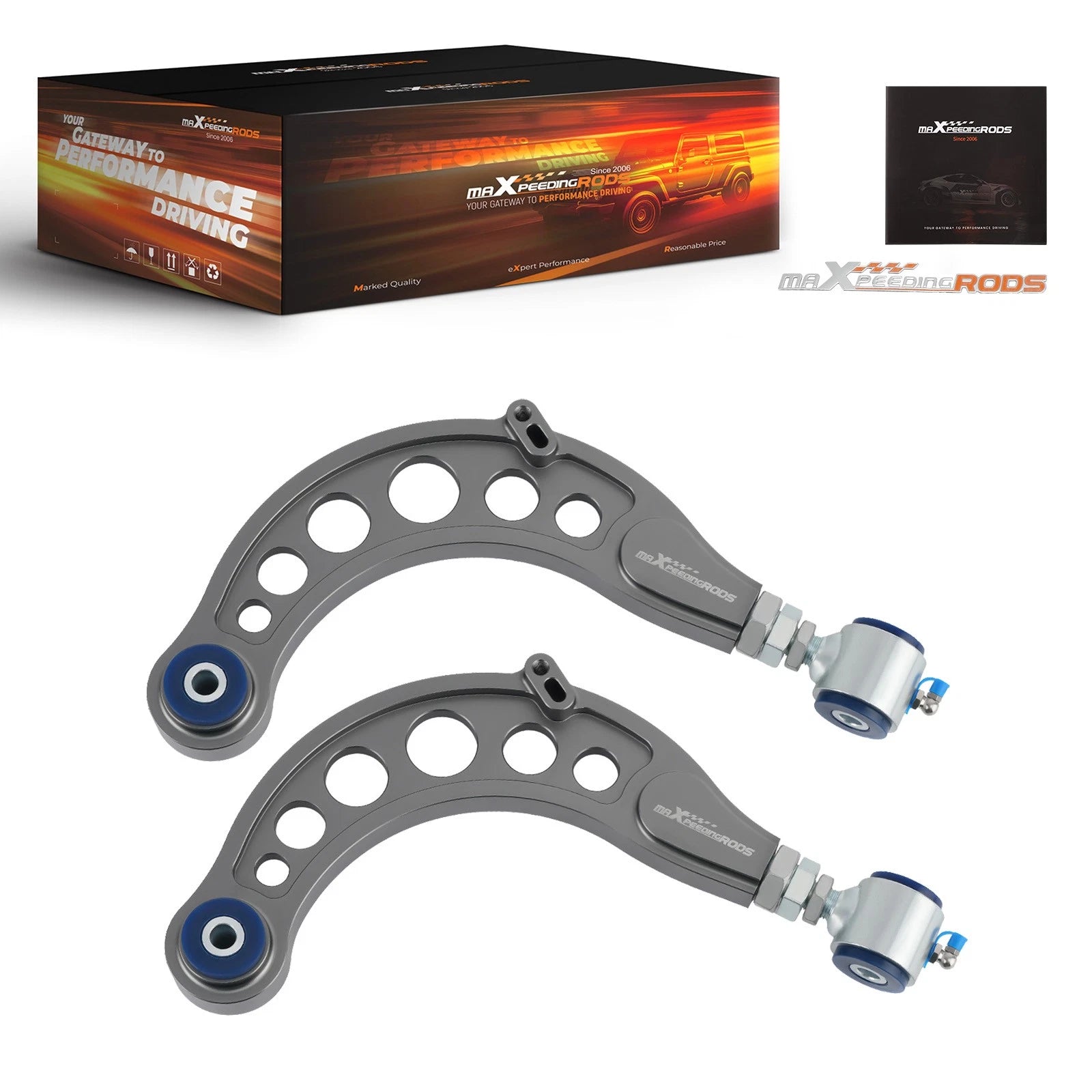 Adjustable Rear Camber Arms with Poly Bushings for Honda Accord (2018–2022)