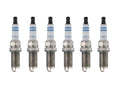 Set of 6 Bosch Double Iridium Spark Plugs for Nissan Toyota Kia V6
