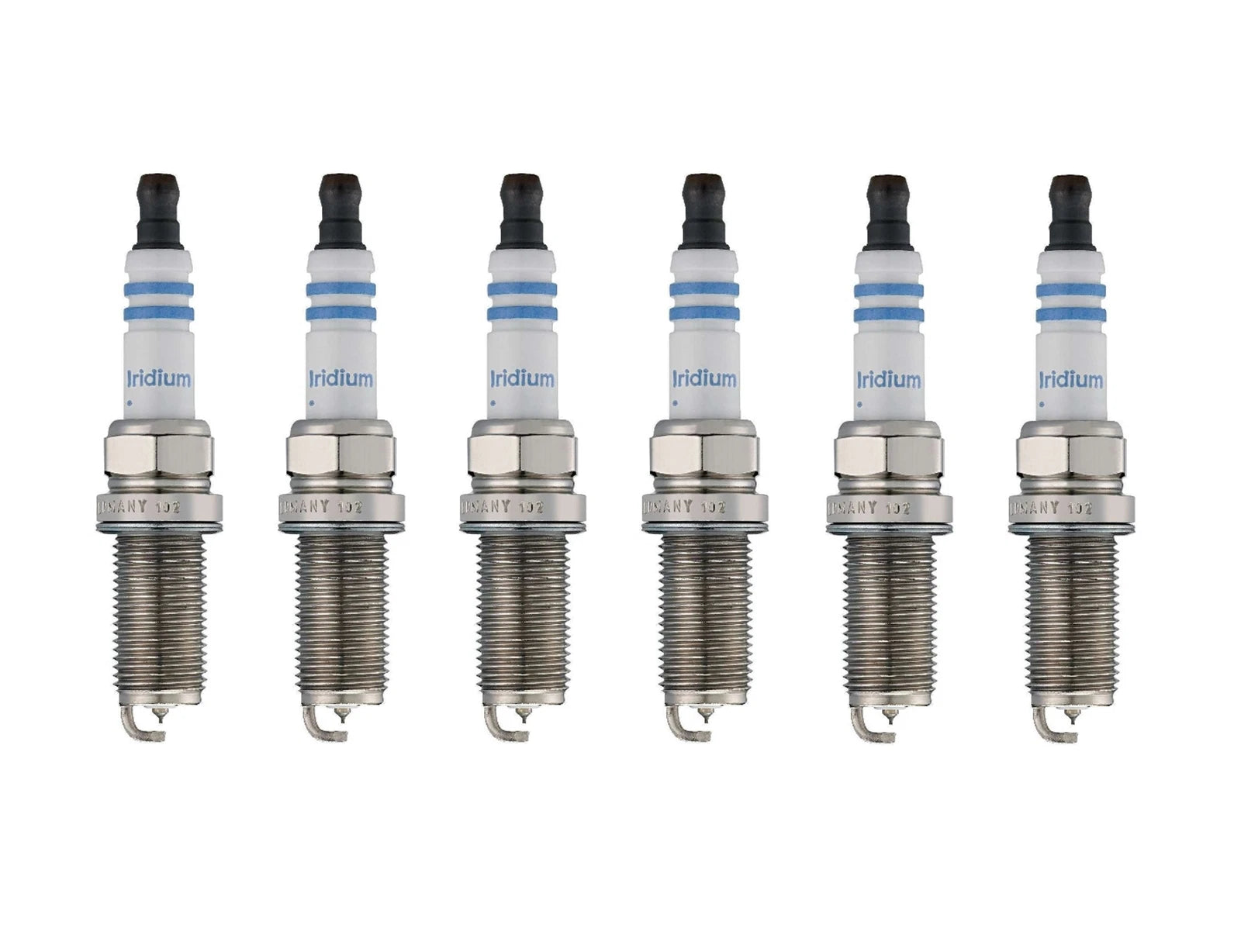 Set of 6 Bosch Double Iridium Spark Plugs for Nissan Toyota Kia V6