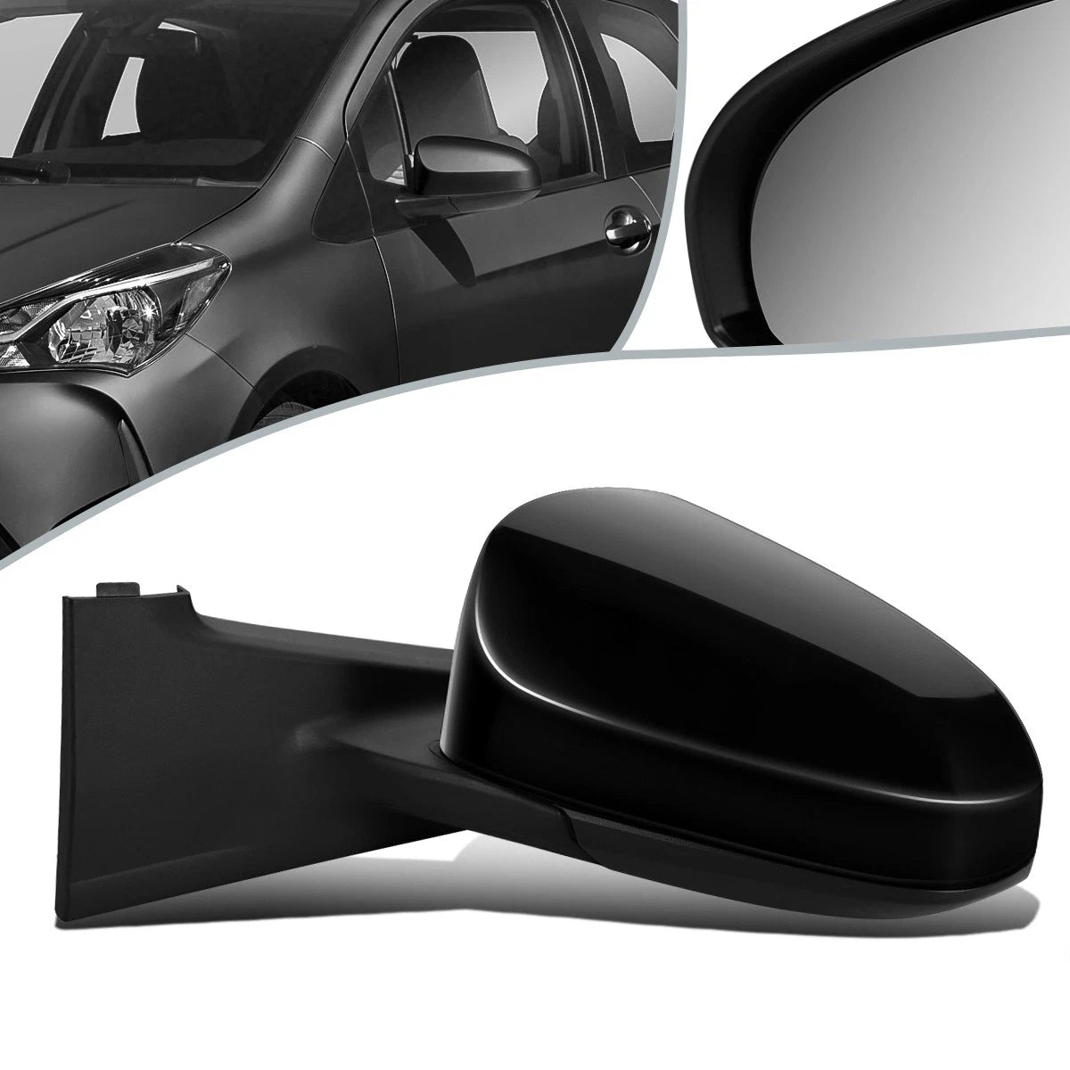 Powered Heated Driver Side Door Mirror for Toyota Yaris (2015–2018) TO1320323