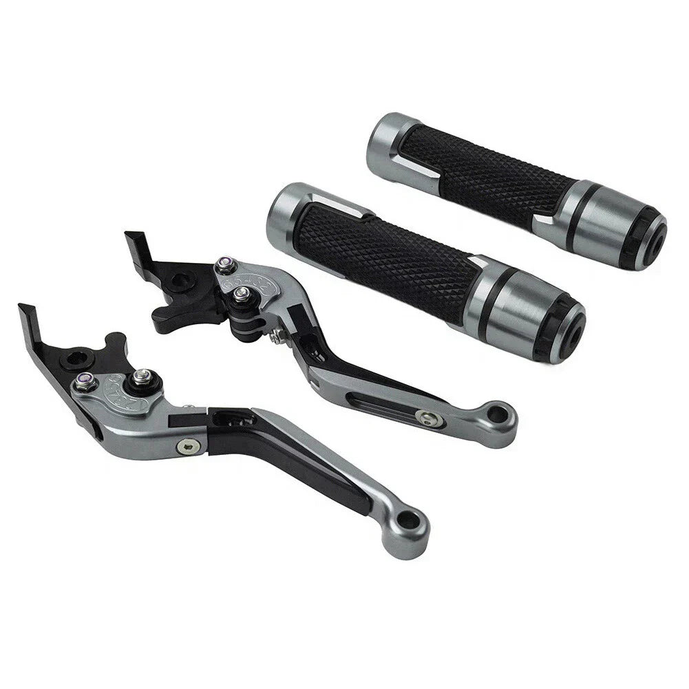 Extendable Brake Clutch Lever Grip Set for Kawasaki Ninja 650R (2006-2011)
