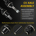 Set of 2 CV Axles for Kawasaki Brute Force KVF 650 750 (2005–2018)