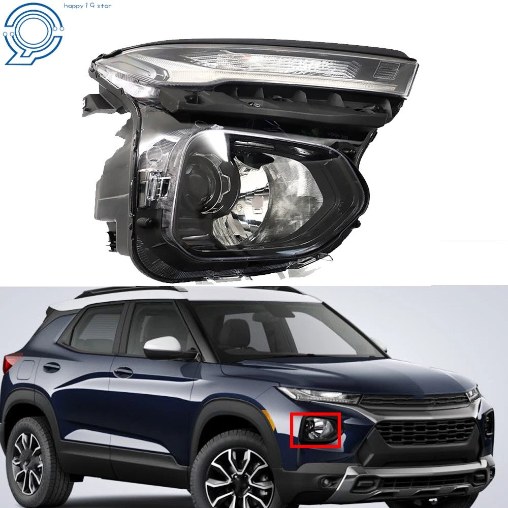 Headlight Assembly for Chevy Trailblazer (2021–2023) Halogen Chrome