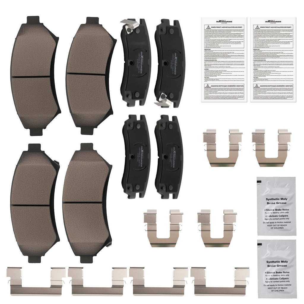 Set of 8 Ceramic Brake Pads for Buick Century (2004-2005) Regal (1997-2004)