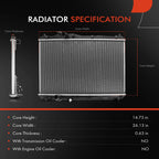 Radiator for Honda Civic, Acura ILX (2012–2015)