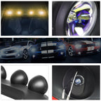 Set of 2 Neo Chrome Off-Road Roof Mounted Fog Lights with Switch & Harness