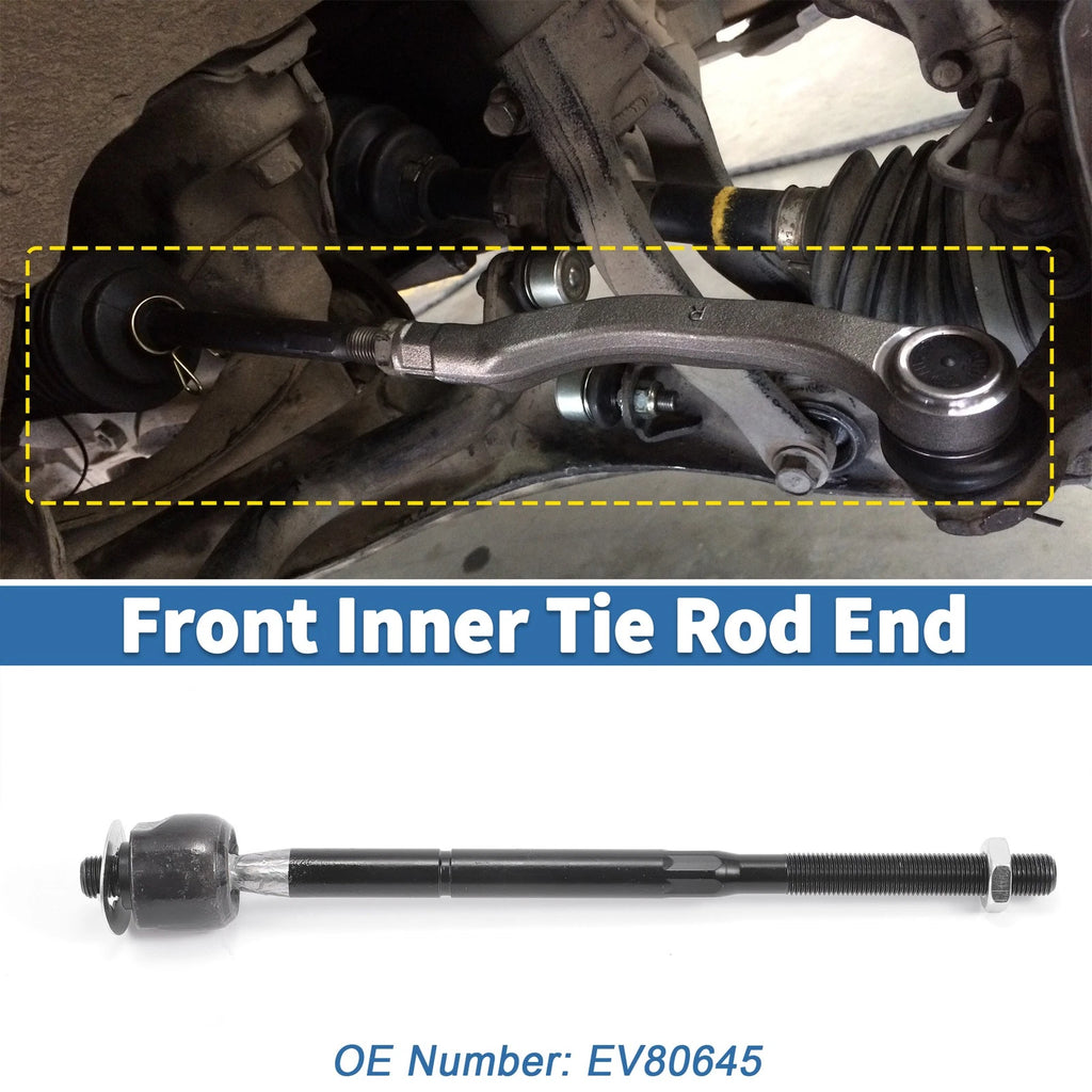 2X Front Inner Tie Rod End Links for Dodge Grand Caravan (2005–2007) No.EV80645