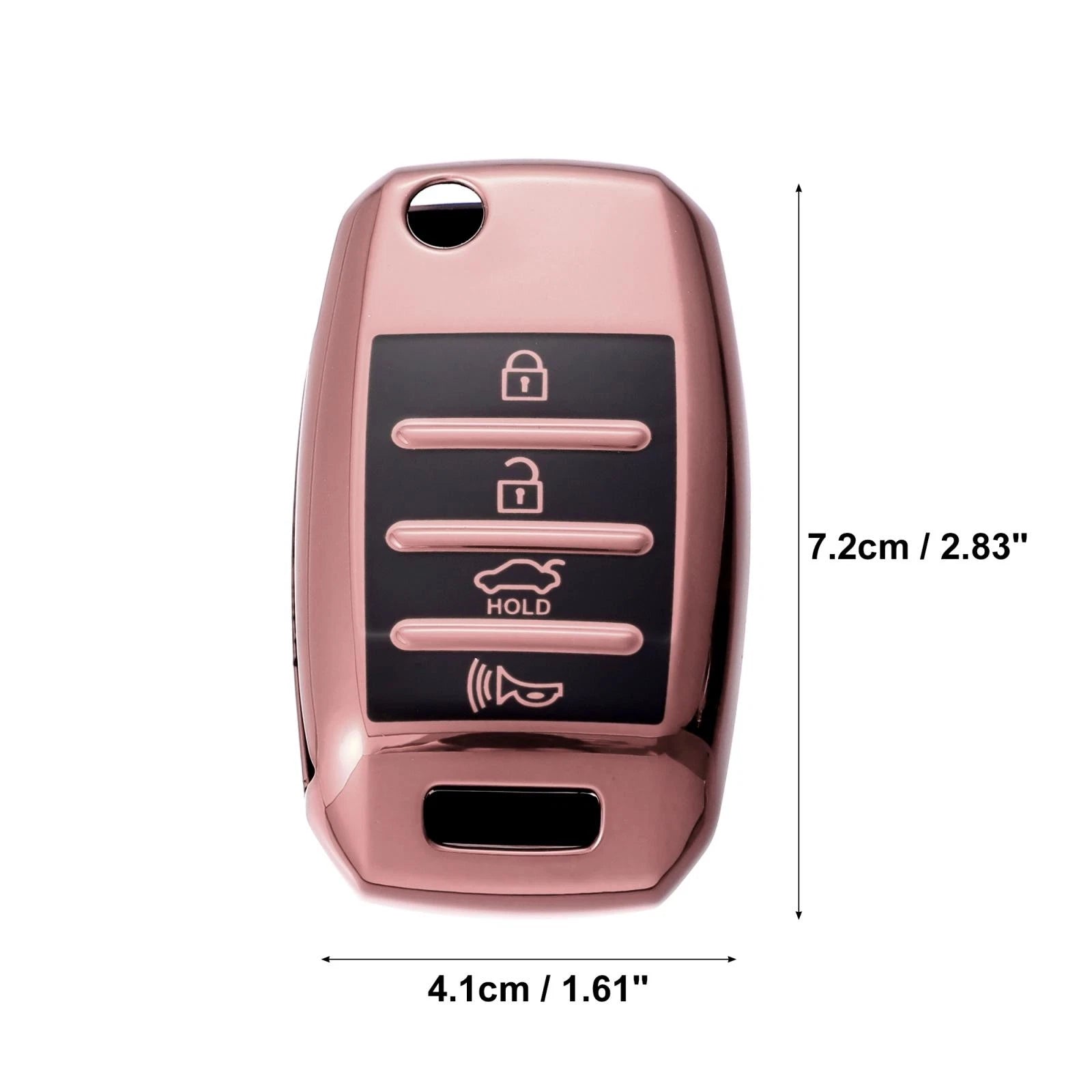 TPU Key Fob Cover Case for Kia Optima (2015–2018) Soul (2013–2018) Pink