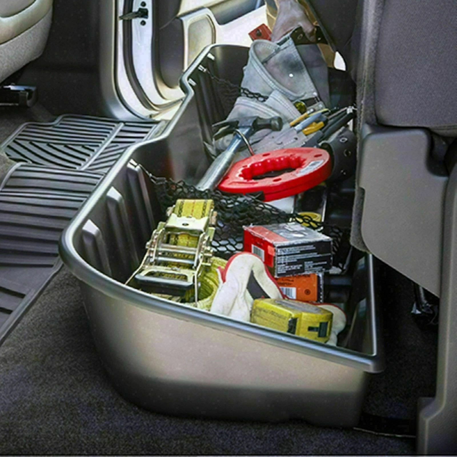 Under Seat Storage Box for Silverado Sierra Crew Cab (2007–2019)