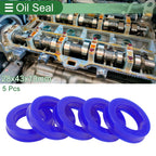Set of 5 Oil Seal Rotary Shaft Seal 28x43x10mm High Pressure for Various Models