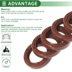 Set of 5 Oil Seal Rotary Shaft Seal FKM Rubber 25x35x7mm