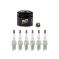 Wix Engine Oil Filter & NGK 6 Platinum Spark Plugs for Santa Fe Tucson Rodeo