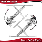 Pair Front Power Window Regulator with Motor for Honda Civic Coupe (1996–2000)