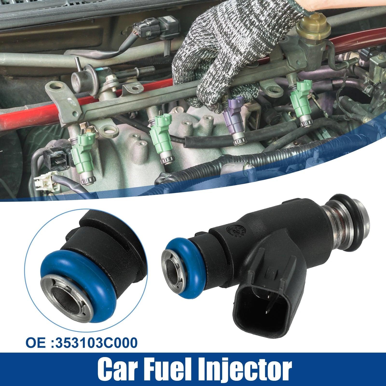 Fuel Injector Nozzle for Hyundai Sonata (2006–2010) No. 353103C000