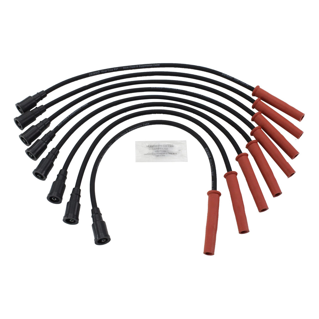 Set of 8mm Spark Plug Wires for Ford F-150 F-250 Super Duty (2011–2016) Denso 671-8173