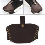 Leather Shifter Cover Boot Protector for Motorcycle - Brown
