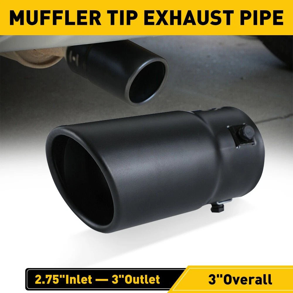 2.75" Black Coated Stainless Steel Exhaust Tip for Make Model (YYYY–YYYY)