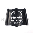 Skull Backrest Sissy Bar Plate for Universal Fit (Gloss Black)