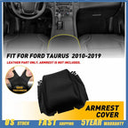 Leather Center Console Lid Armrest Cover Trim for Ford Taurus (2010–2019)