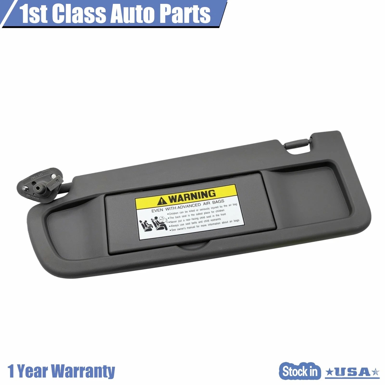Left Driver Side Sun Visor for Honda Civic Coupe/Sedan (2006–2008)