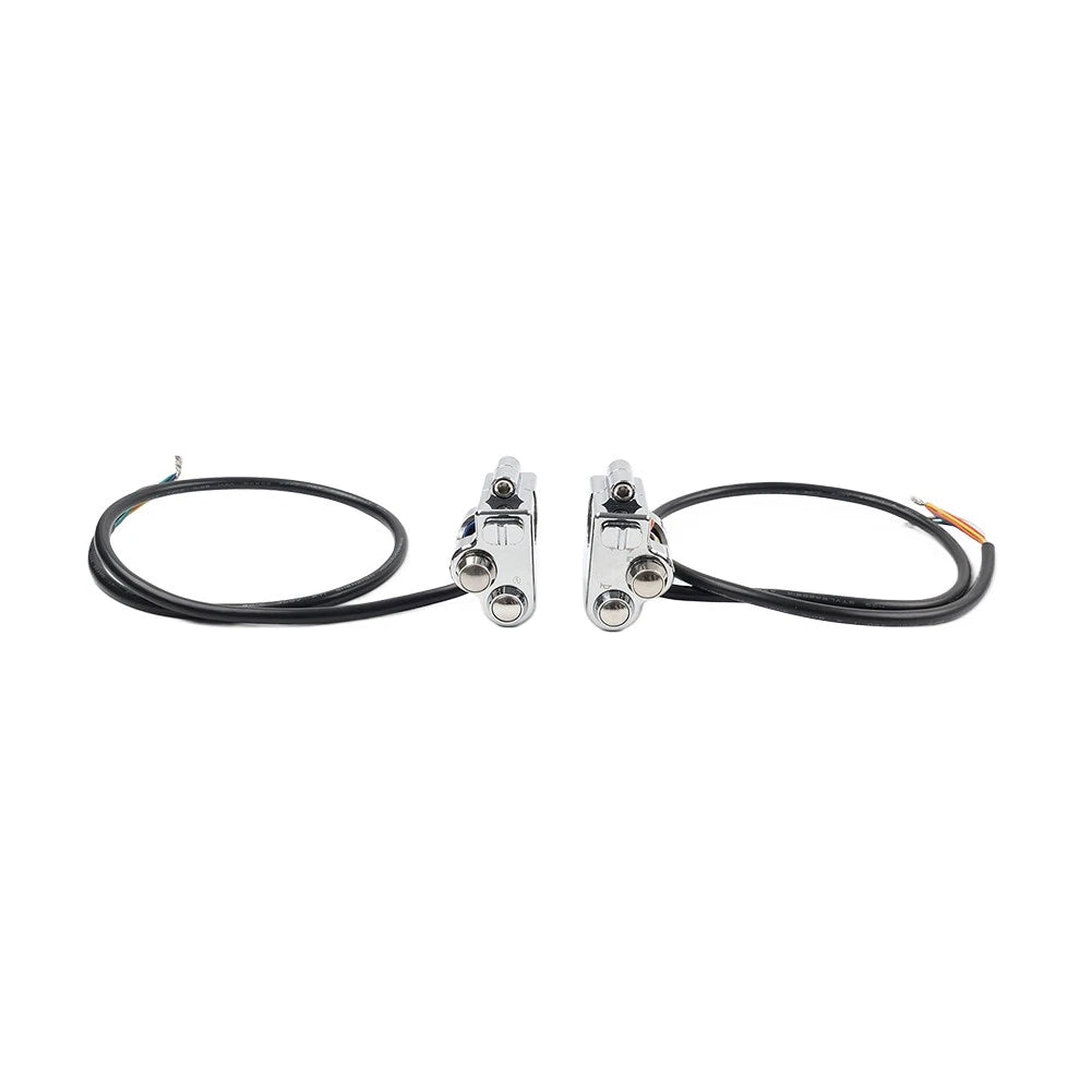 1" Handlebar Switch Controls Housing Chrome for Harley (Universal)