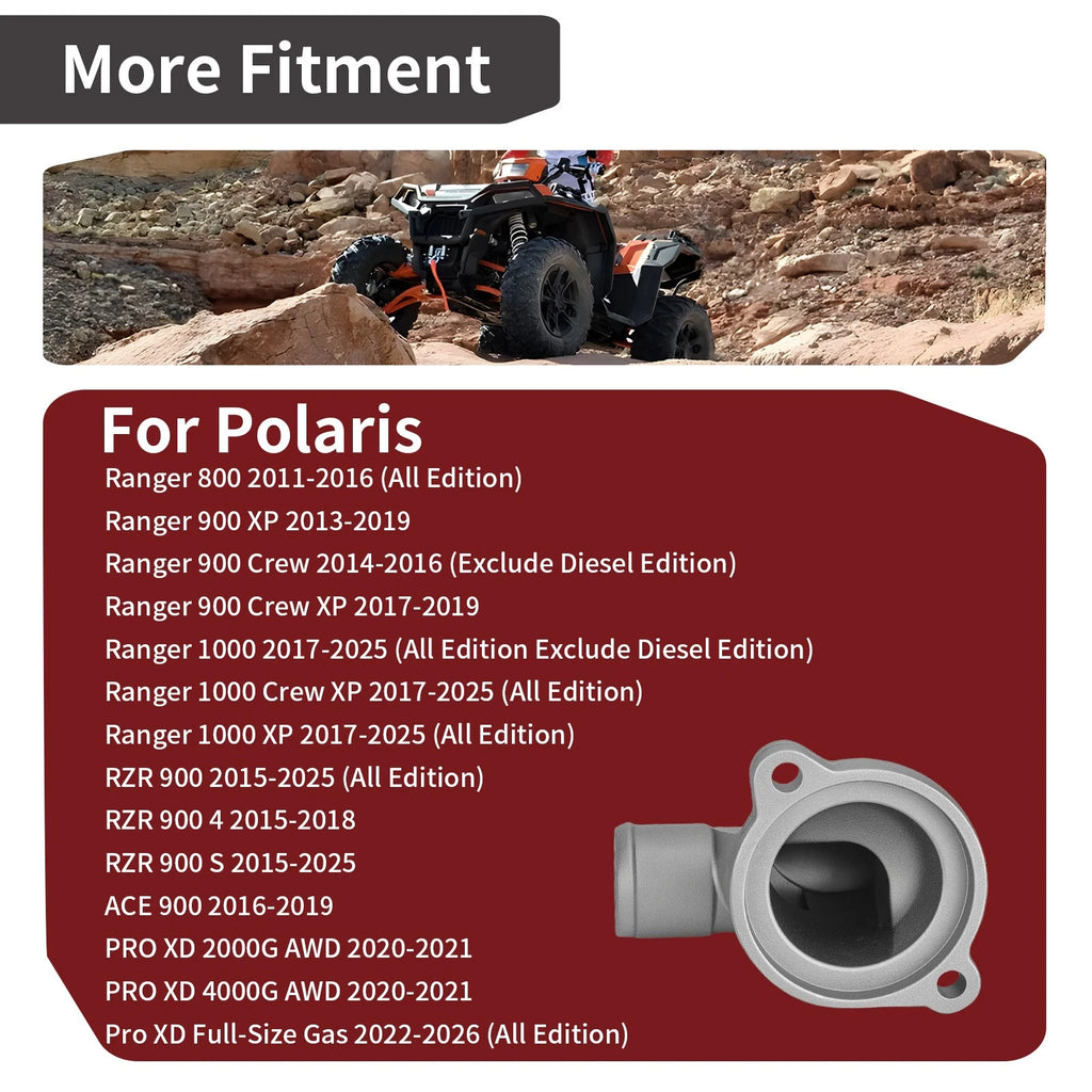 Thermostat Housing Cover for Polaris Ranger 800 (2011–2016) 5632606 5631954