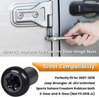 8PCS Door Hinge Nut Bolt for Jeep Wrangler (2007-2018)
