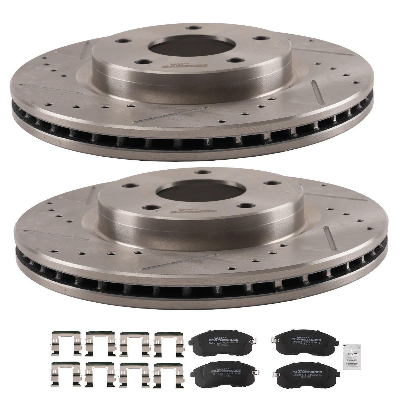 Front Brake Rotors & Pads Kit for Nissan Sentra (2013–2017)