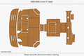 EVA Pads for Luhrs 31 Open (2009) - Cockpit Marine Foam Teak Deck Flooring
