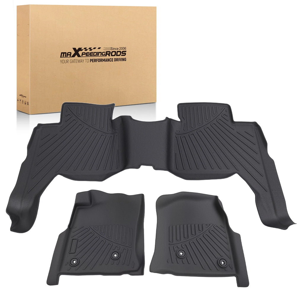 Floor Mats Liner for Toyota Tacoma Double Cab (2005–2015) TPE Anti-Slip