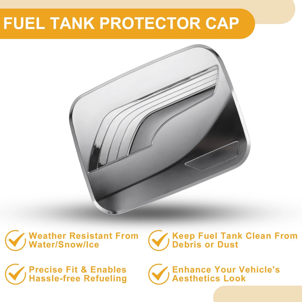 Fuel Tank Door Cap for Toyota RAV4 (2019–2025) Silver Tone