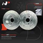 Front Drilled Brake Rotors & Ceramic Pads for Toyota Camry/Lexus (2018-2023)