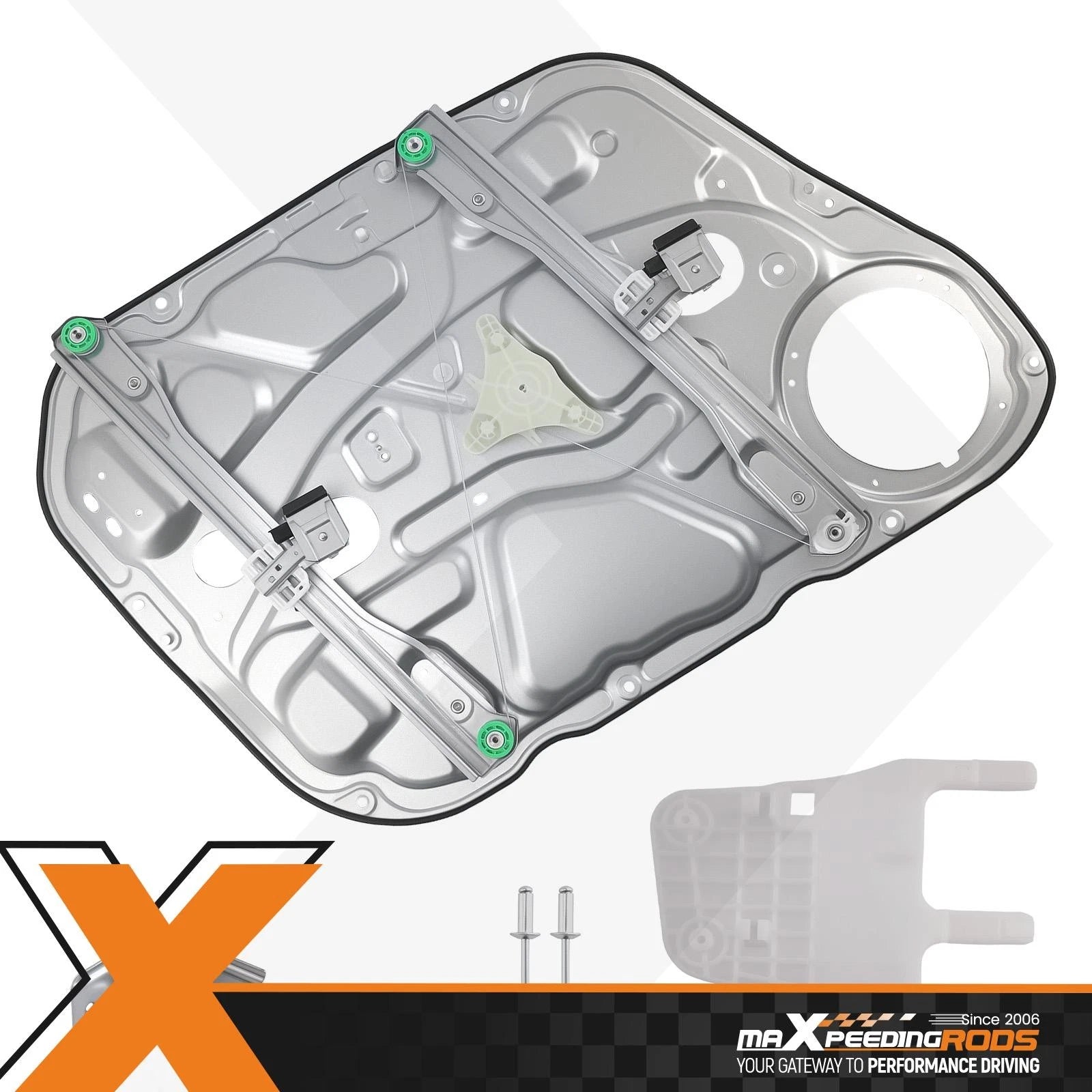 Front Right Window Regulator with Panel for Hyundai Elantra (2009–2012)