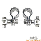 1-1/4" Chrome Engine Guard Crash Bar Mount Clamps for Harley