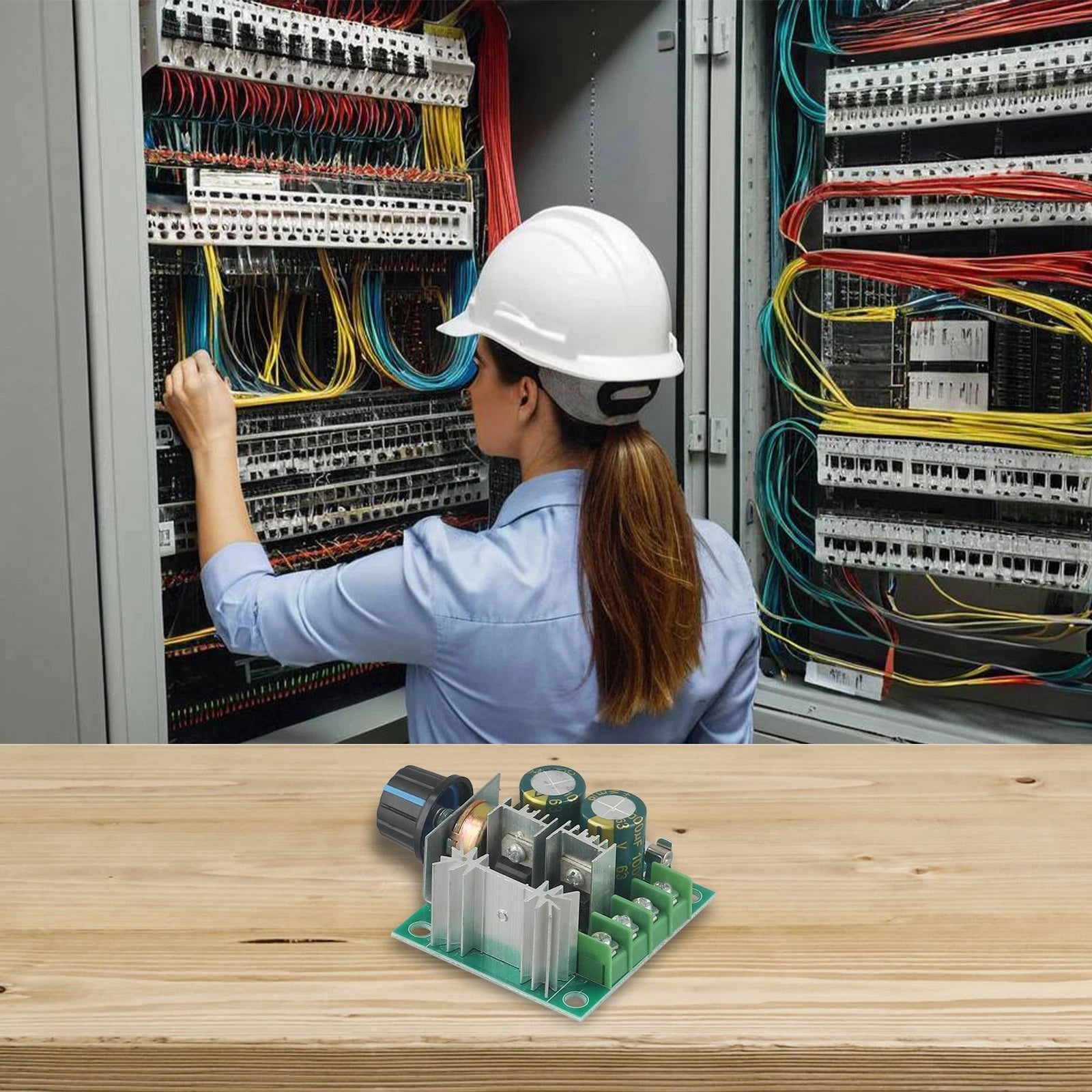 10A DC Motor Speed Controller with Fuse for Various Applications
