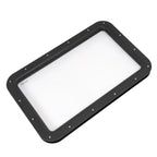 Black RV Entry Door Window for RV Camper (Cargo Truck Trailer)