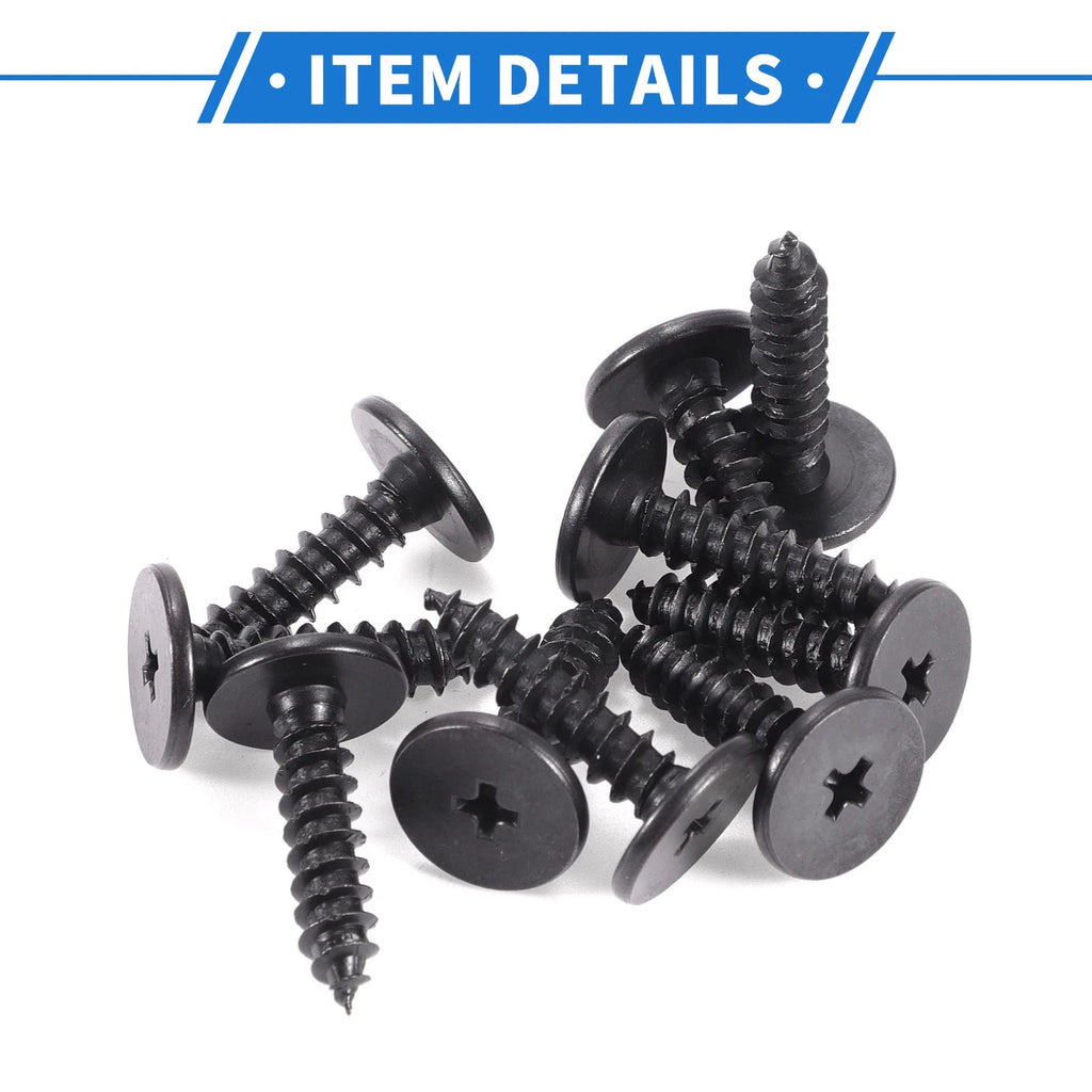 10 Pcs Fender Liner Splash Shield Bumper Cover Screw for Honda Accord 