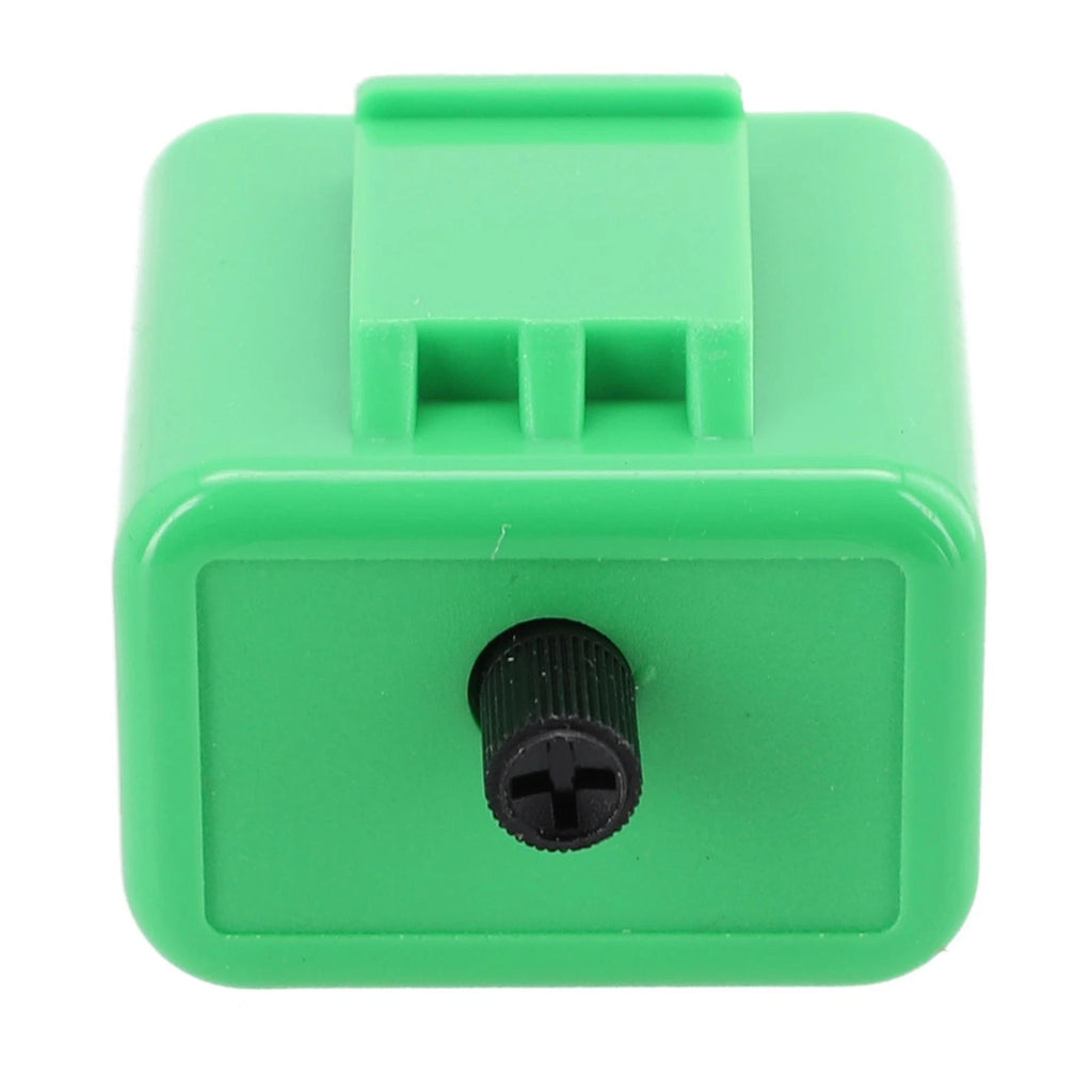 Adjustable Turn Signal Flasher for Motorcycle 2 Pin 12V - Green ABS
