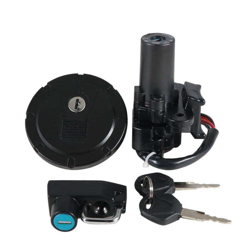 Ignition Key Switch Fuel Tank Cap Lock Set for Kawasaki KLX250 (2001–2014)